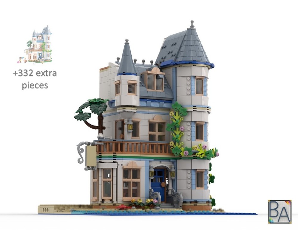 LEGO MOC Beach Castle Bed & Breakfast - Modular and MILS Compatible by ...