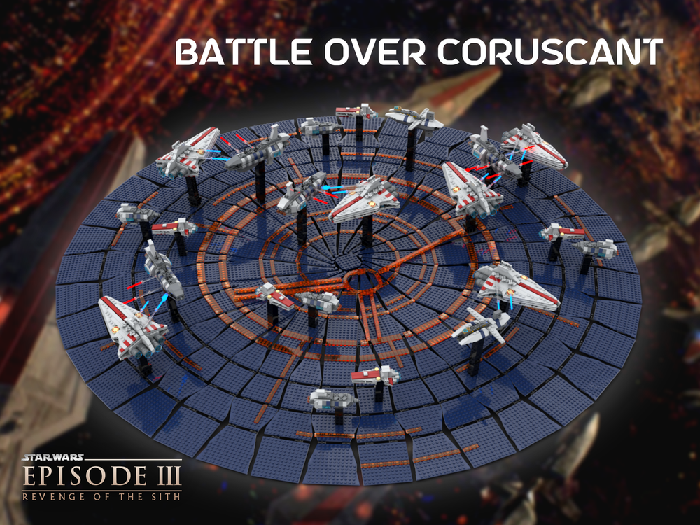 LEGO MOC Battle over Coruscant by FOR THE REPUBLIC | Rebrickable ...