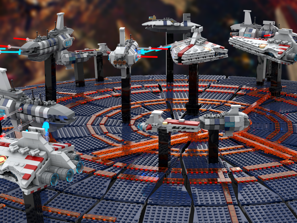 LEGO MOC Battle over Coruscant by FOR THE REPUBLIC | Rebrickable ...