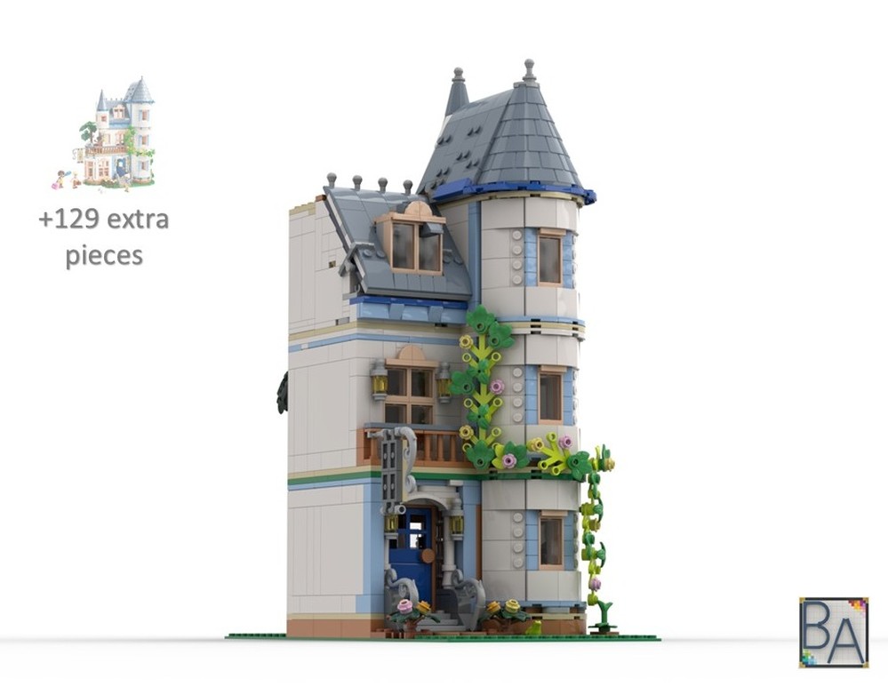 LEGO MOC-186245 Castle Bed & Breakfast - Half Modular Base by Brick ...