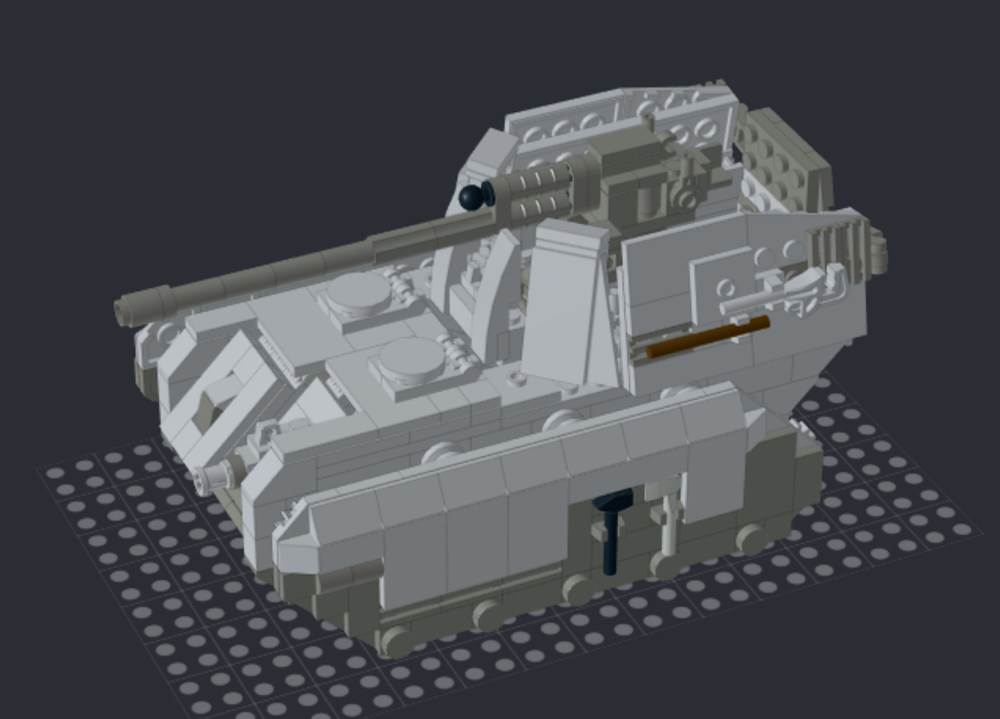 LEGO MOC Krieg pattern Basilisk. Astra Militarum self-propelled ...