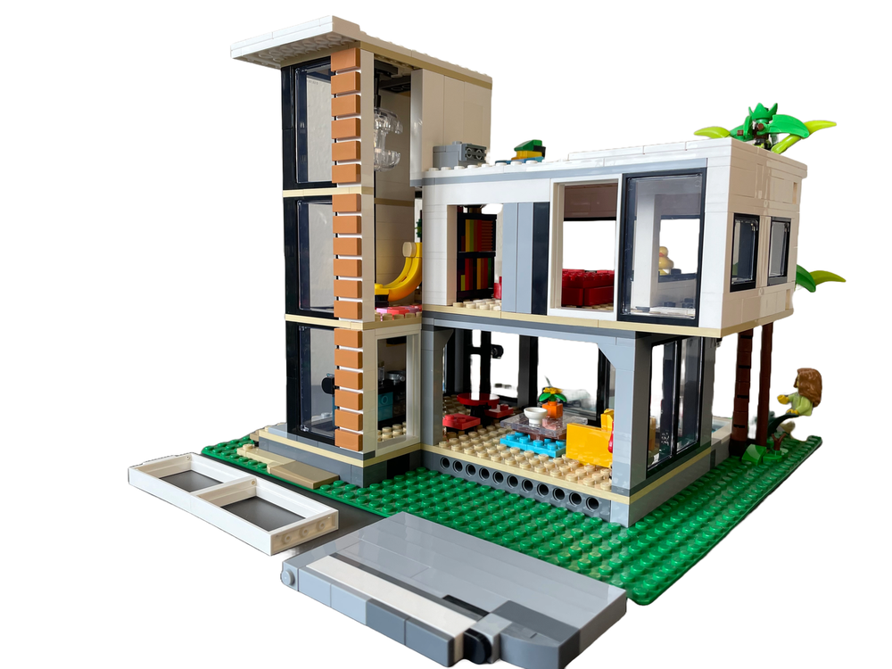 LEGO MOC Modern House Corner Alternate build of 31153 by rebricked