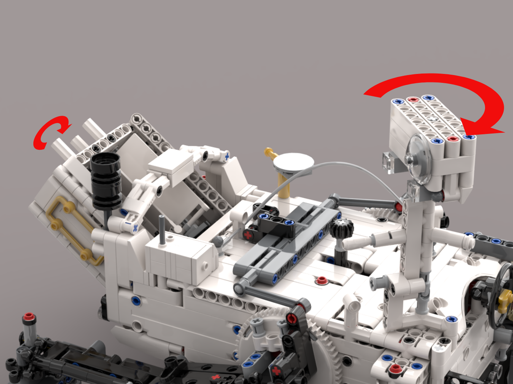 LEGO MOC 42158: Head control (left / right rotation) by markoknoebl ...