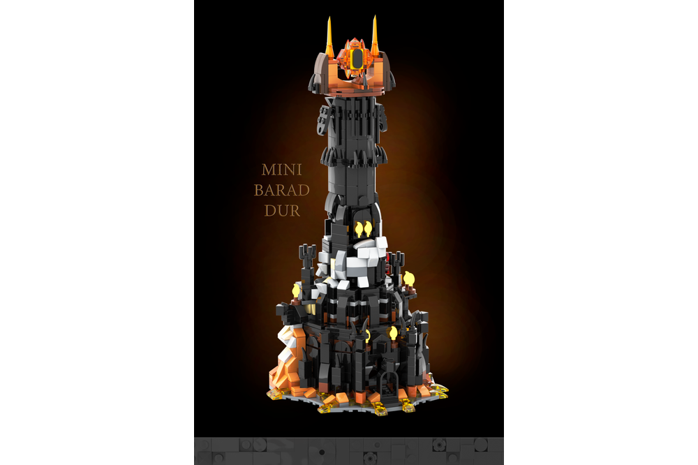 LEGO MOC Mini Barad Dur by christromans | Rebrickable - Build with LEGO