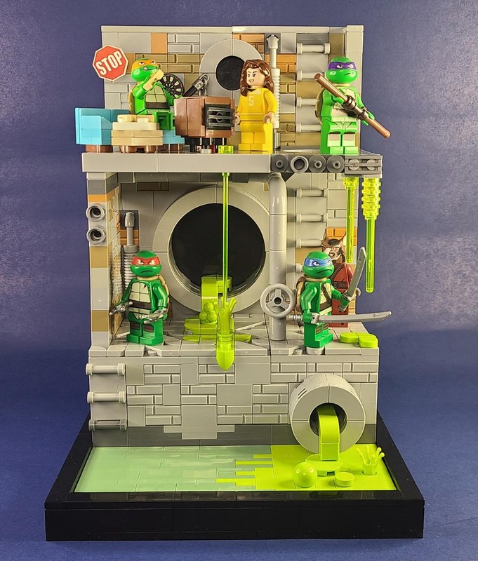 Model: TMNT Sewer Diorama MOC - Part 2 - Teenage Mutant Ninja Turtles