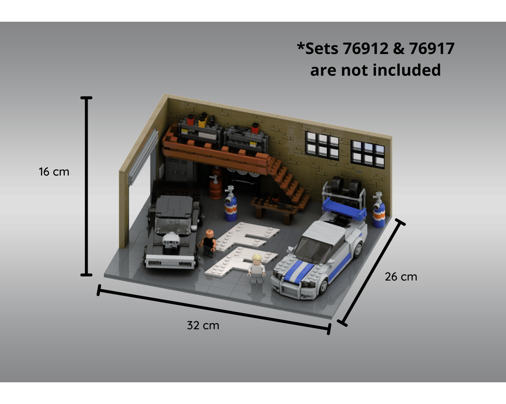 LEGO MOC Dom's Garage (Fast & Furious) - Speed Champions Display