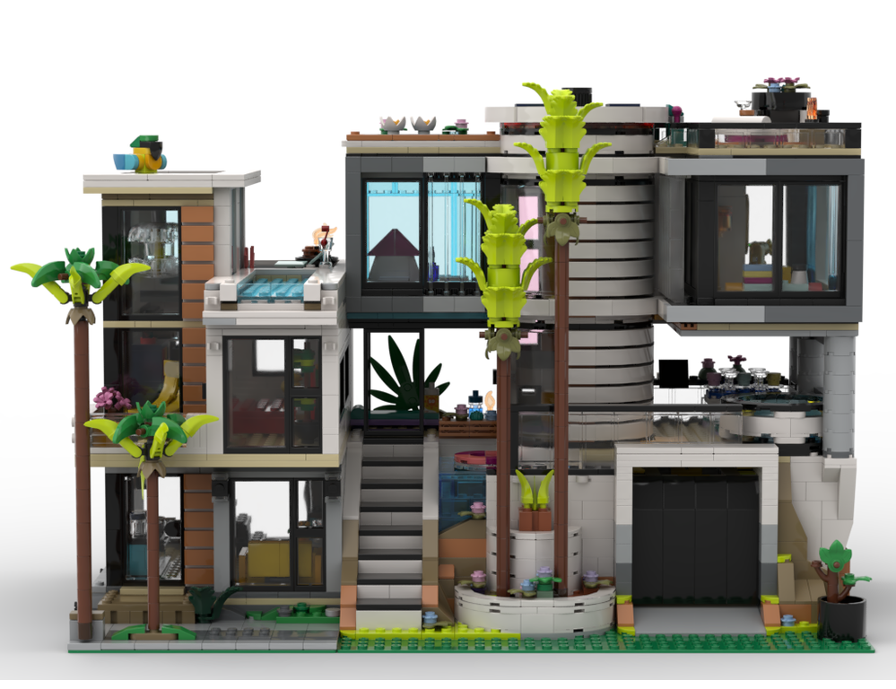 Deals Lego Modern Lego House Moc Modern House Moc How To Build A - Main Image