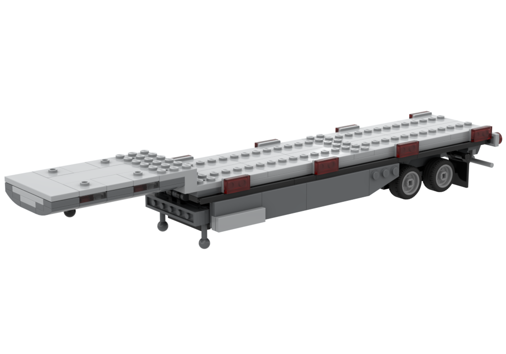 LEGO MOC Flatbed Trailer by OrchardBuilds Rebrickable Build with LEGO