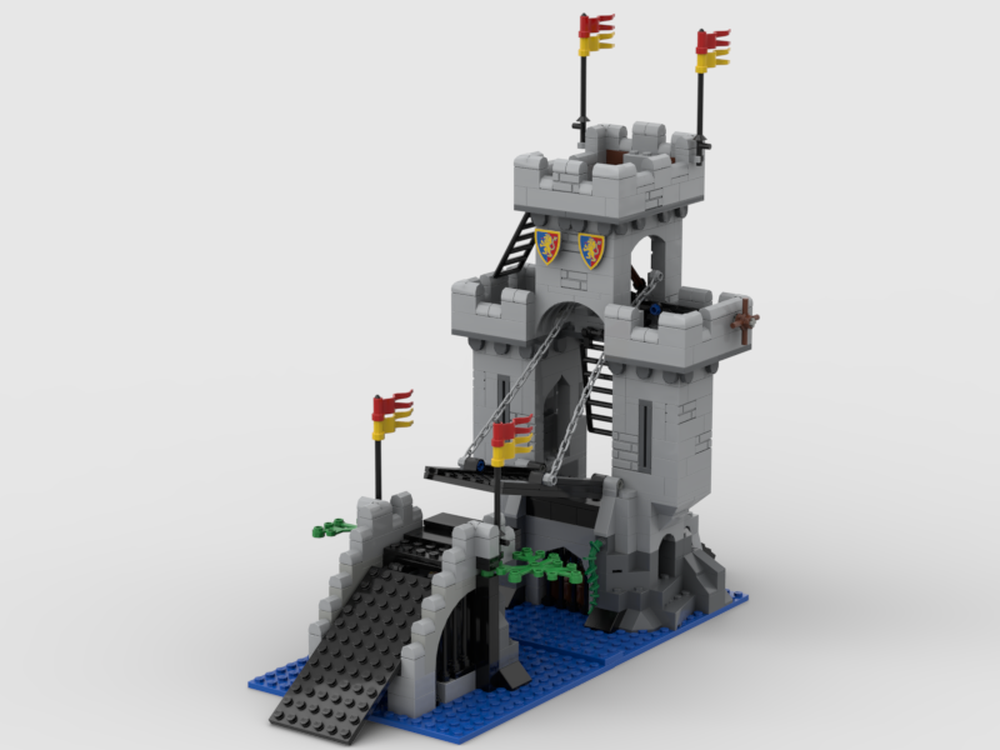 LEGO MOC Lion knight's drawbridrge by GoldieGolden | Rebrickable ...