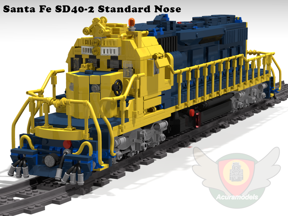 LEGO MOC Atchison Topeka and Santa Fe EMD SD40-2 by Acuramodels ...