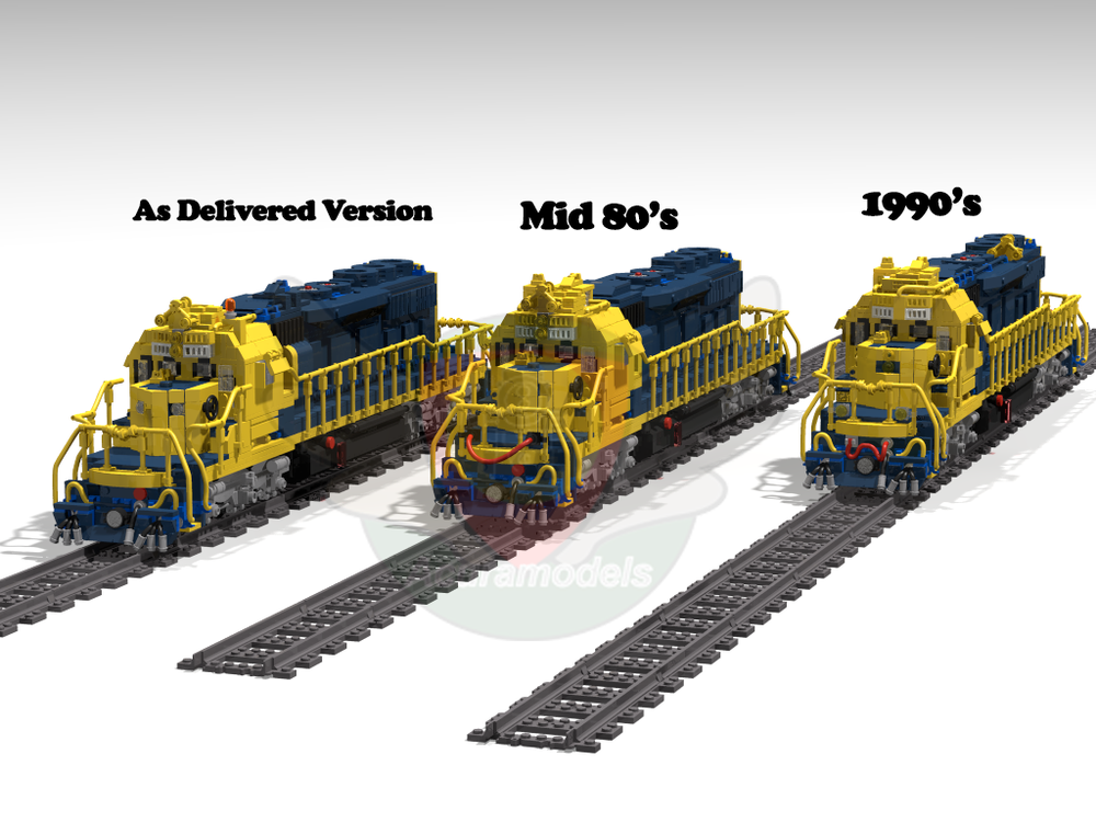 Lego Moc Atchison Topeka And Santa Fe Emd Sd40 2 By Acuramodels