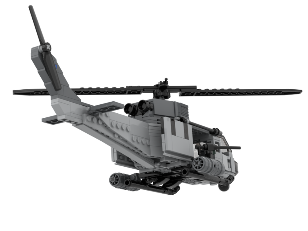 LEGO MOC UH-1N Twin Huey by Somerslego | Rebrickable - Build with LEGO