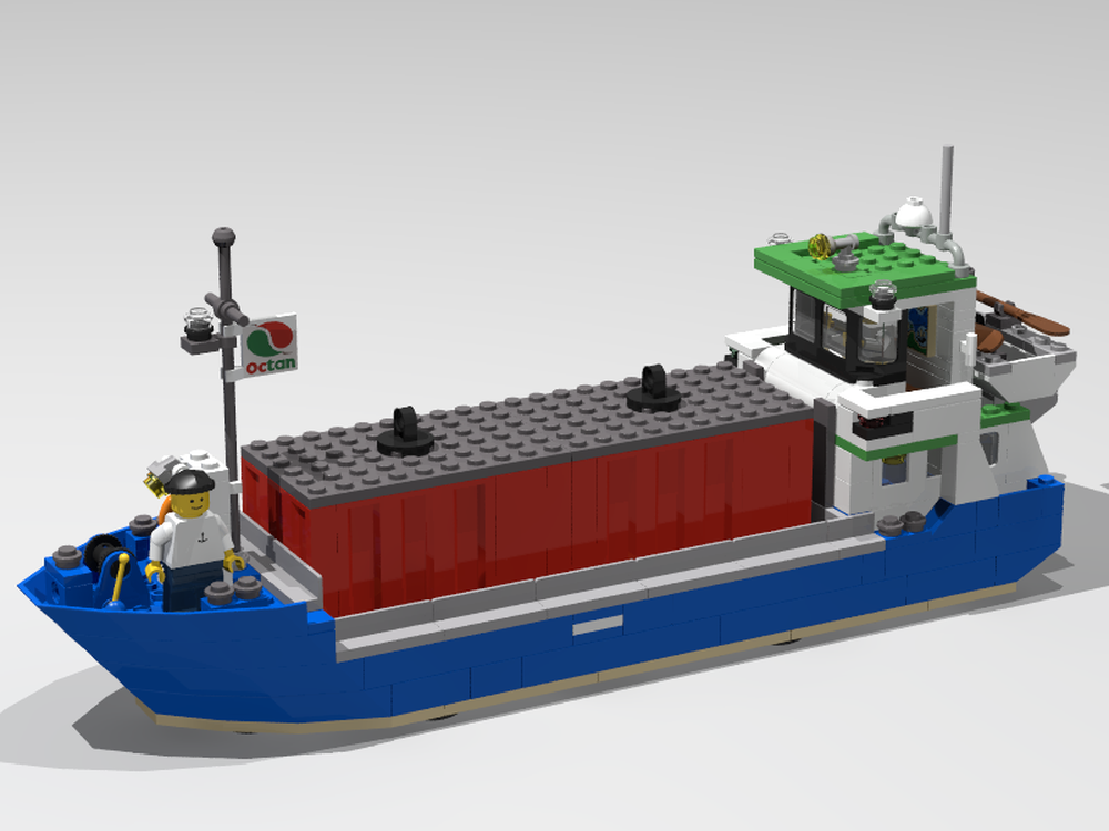 LEGO MOC Cargo Ship by faph | Rebrickable - Build with LEGO