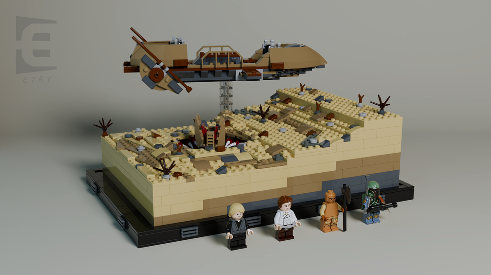 LEGO MOC Desert Skiff Escape by ETBYbrickz Rebrickable Build