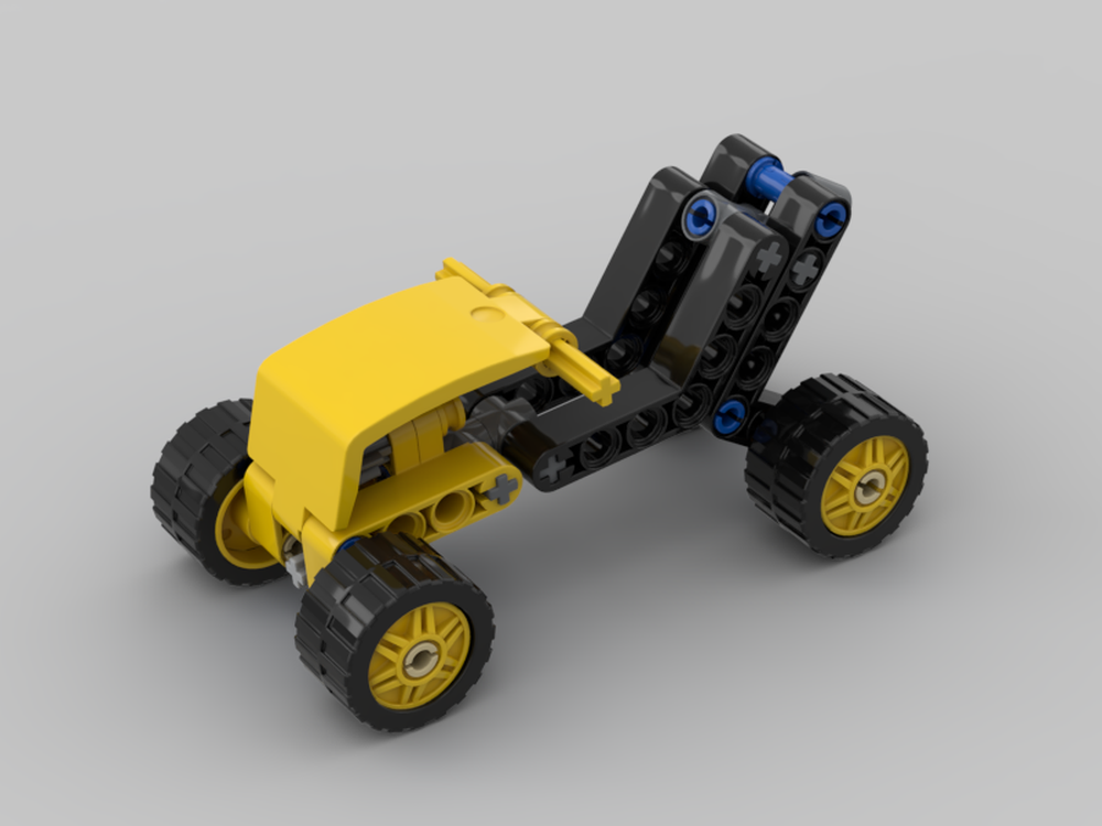 LEGO MOC Quad with rear tilt steering by diddesen | Rebrickable - Build ...