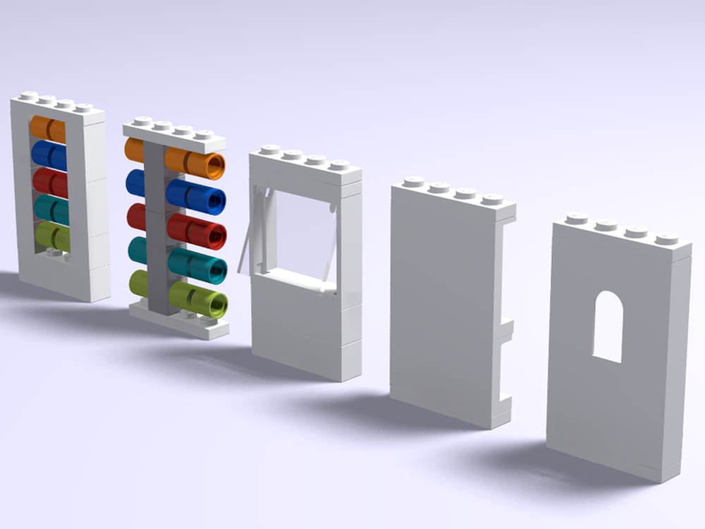 LEGO MOC Modular living container -> walls and windows by schnabbo ...