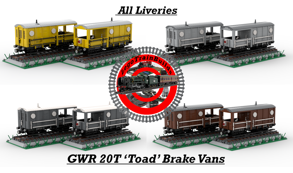 Lego Moc Pack Lego Gwr 20t Toad Brake Vans 148 Scale By