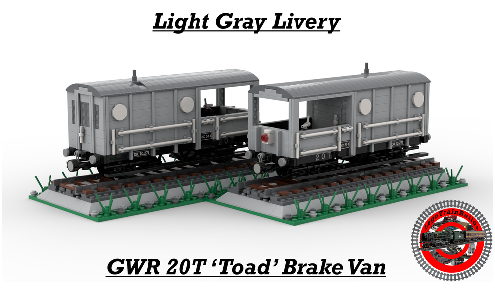 LEGO MOC (Pack) Lego GWR 20T 'Toad' Brake Vans (1:48 Scale) By ...