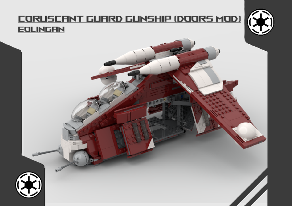 LEGO MOC Coruscant Guard Gunship Mod by Eolingan | Rebrickable - Build ...