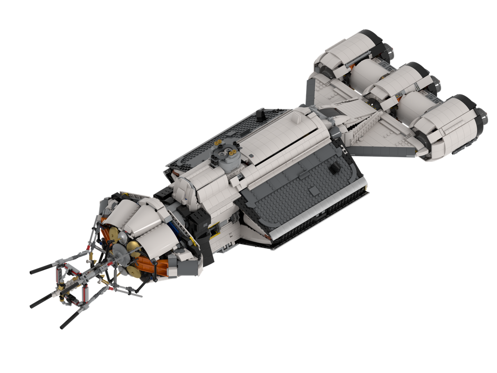 LEGO MOC Space Freighter v0.9 by RobertTheBuilder | Rebrickable - Build ...