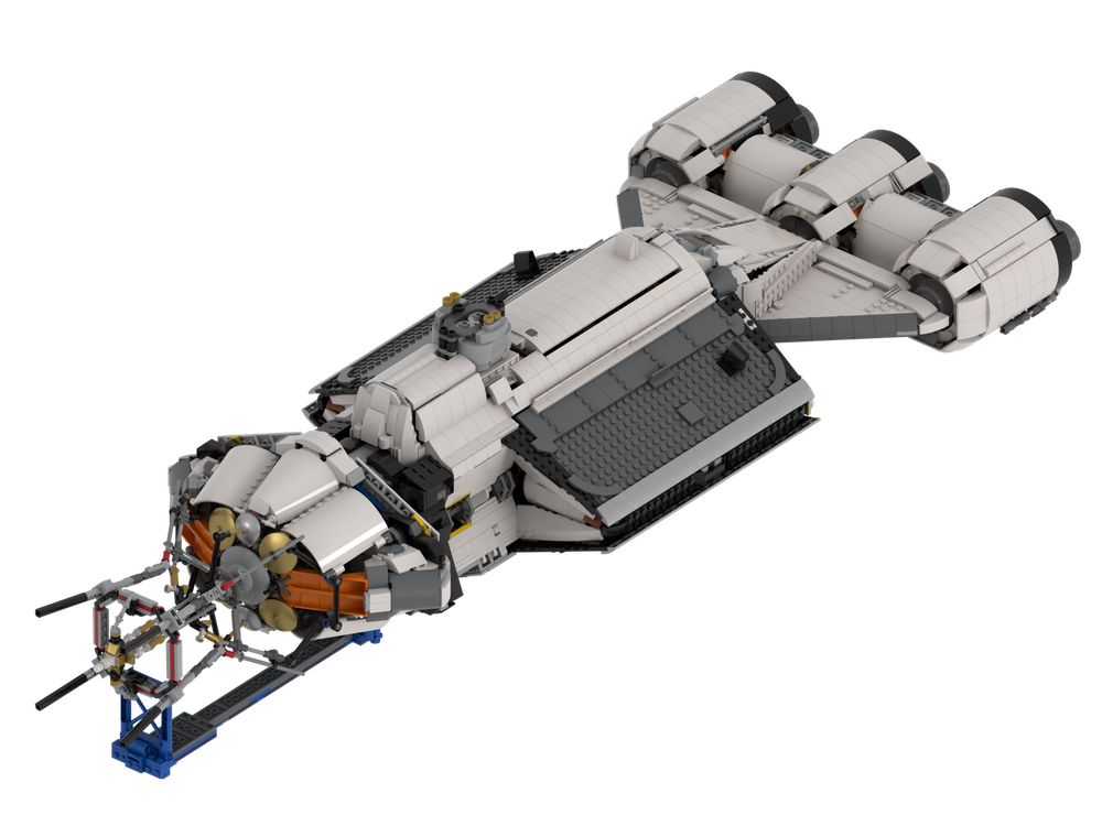 LEGO MOC Space Freighter v0.9 by RobertTheBuilder | Rebrickable - Build ...