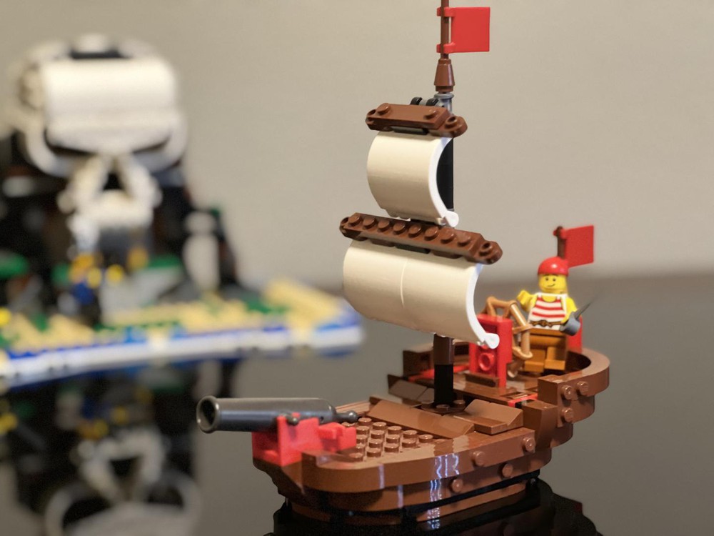 LEGO MOC Skull Island Sloop by CannonBricks | Rebrickable - Build with LEGO