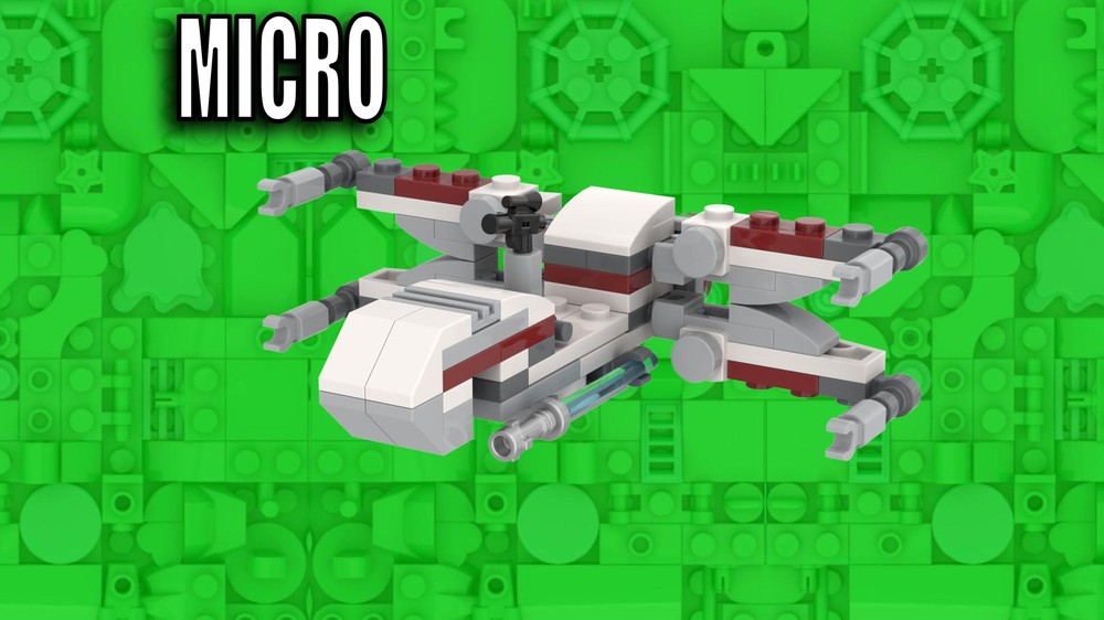 MOC-187597 Luke's Starfighter Microfighter 75390 Alternate Build