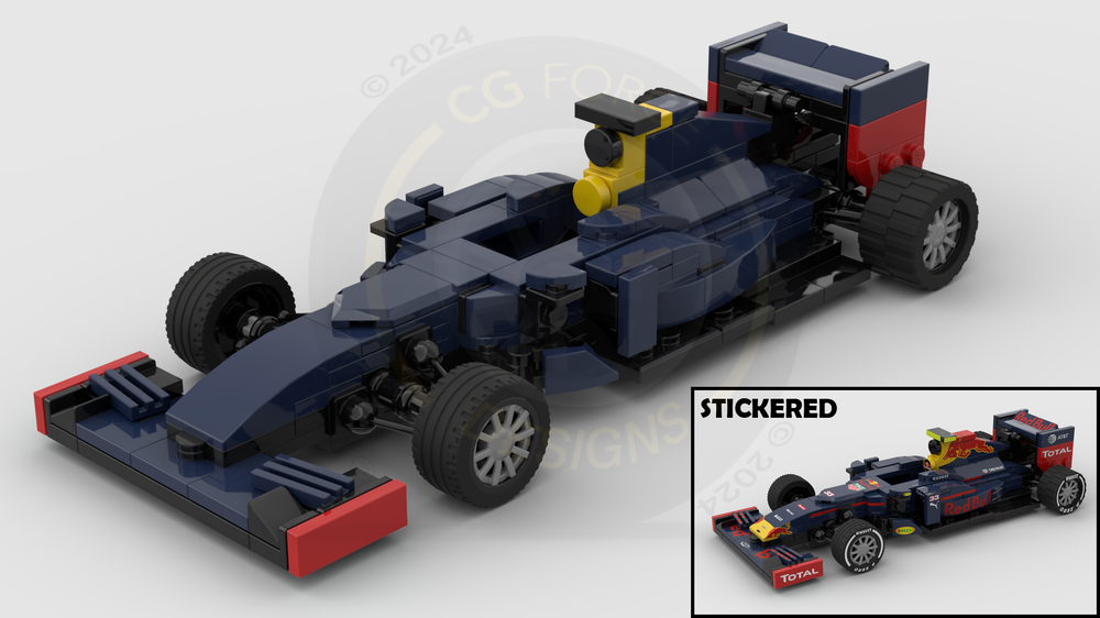 LEGO MOC F1 Redbull RB12 by CGForceDesigns | Rebrickable - Build with LEGO