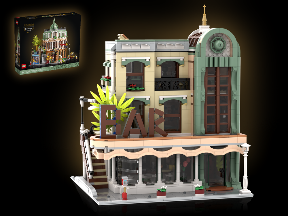 LEGO MOC Downtown Bar - 10297 Boutique Hotel Alternative Build by PL ...