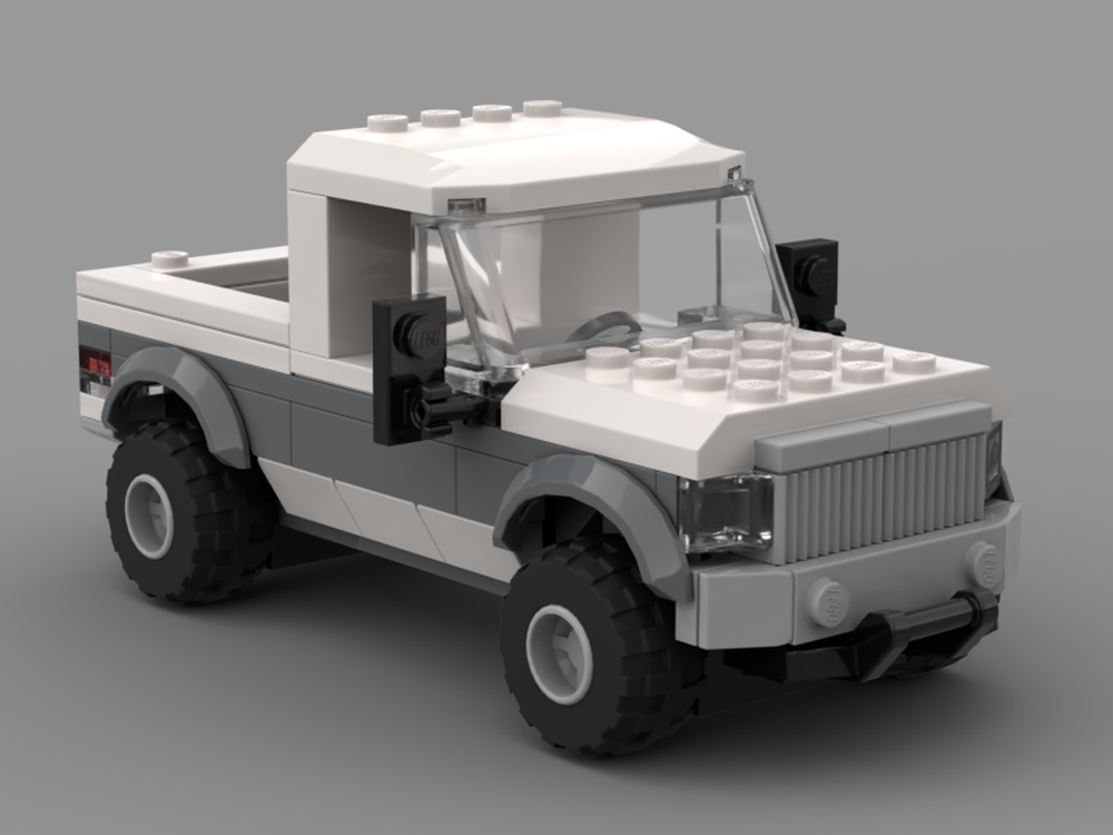 LEGO MOC Two-Tone Pickup Truck by DudPR | Rebrickable - Build with LEGO