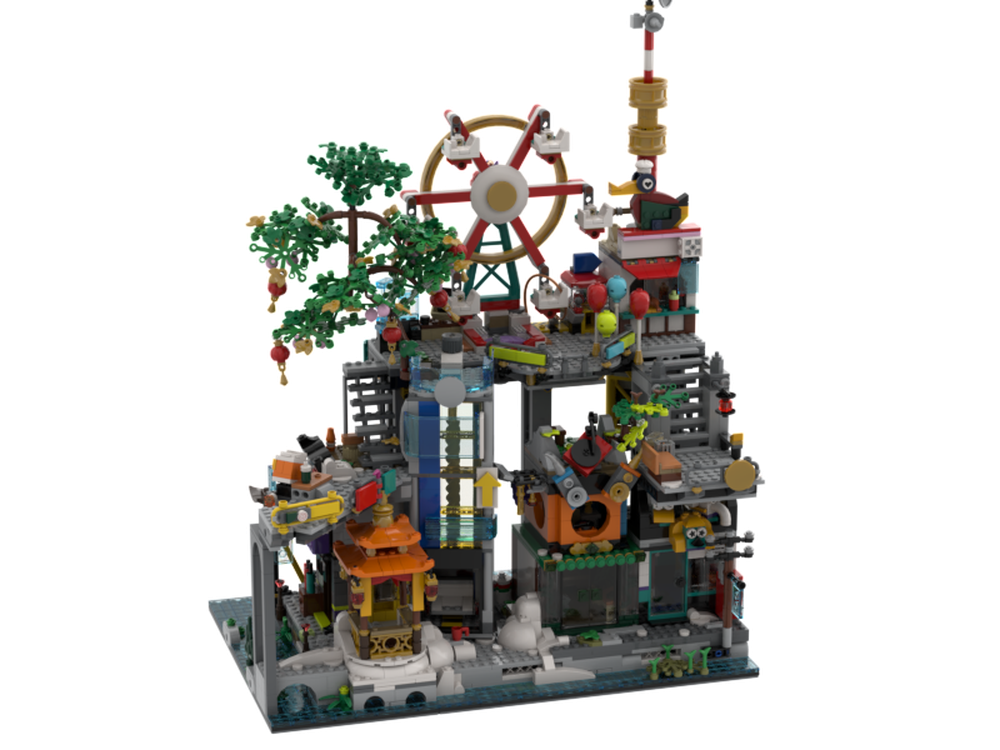 LEGO MOC Ninjago City Megapolis by LordAlien | Rebrickable - Build with ...