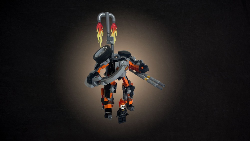 LEGO MOC Ghost Rider Warlord Mech by MadsEmilSchou | Rebrickable ...