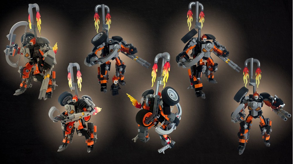 LEGO MOC Ghost Rider Warlord Mech by MadsEmilSchou | Rebrickable ...