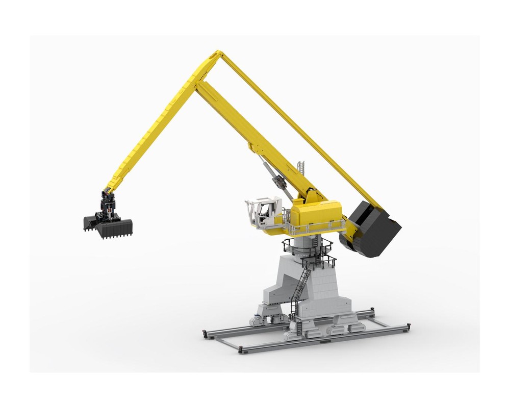 LEGO MOC-187812 Sennebogen 8100EQ // Full RC Material Handling Machine ...
