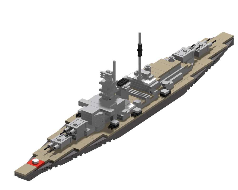 LEGO MOC 1:560 Scale Battleship Bismarck by yamato534 | Rebrickable ...