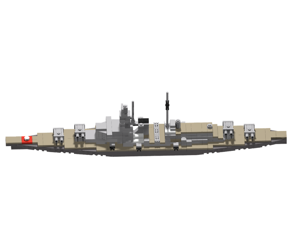 LEGO MOC 1:560 Scale Battleship Bismarck by yamato534 | Rebrickable ...