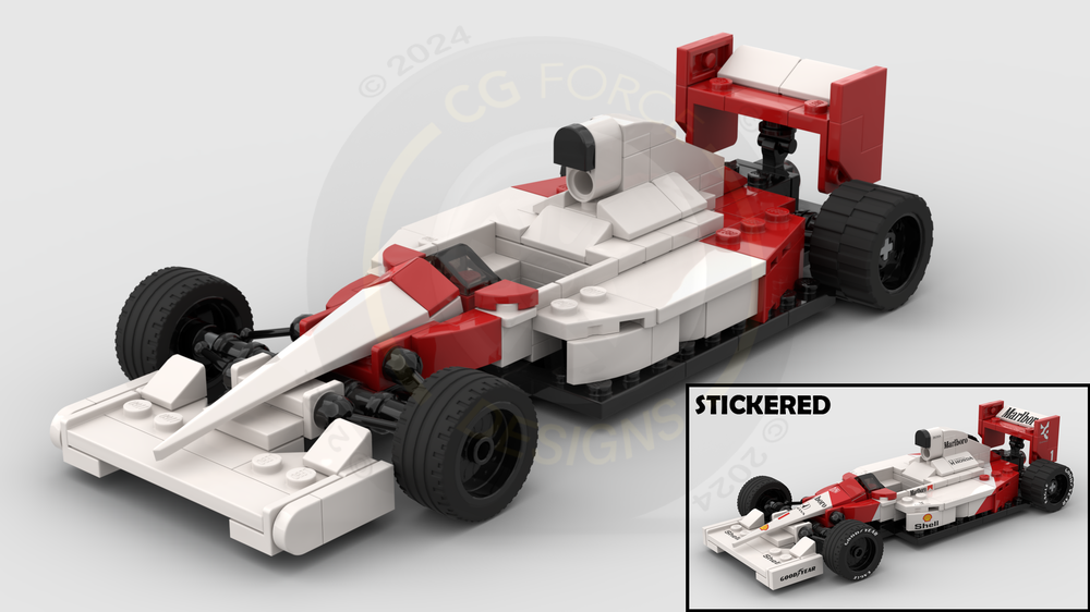 LEGO MOC F1 McLaren MP4/6 by CGForceDesigns | Rebrickable - Build with LEGO