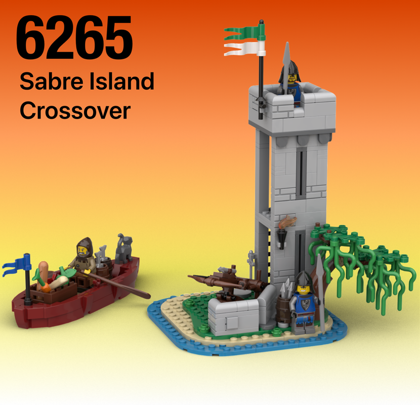 Lego Moc 6265 Medieval Sabre Island Castle Crossover By Cbrickstutorials Rebrickable Build