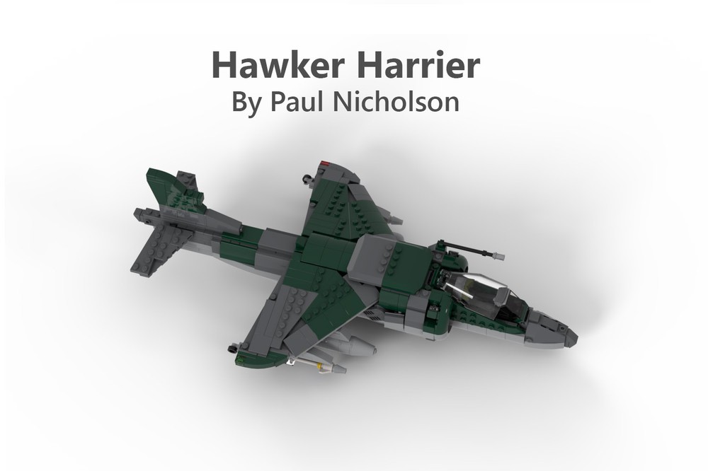 LEGO MOC Hawker Harrier by Paulmanaitor | Rebrickable - Build with LEGO