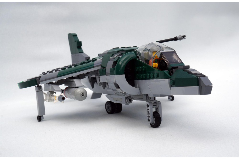 LEGO MOC Hawker Harrier by Paulmanaitor | Rebrickable - Build with LEGO