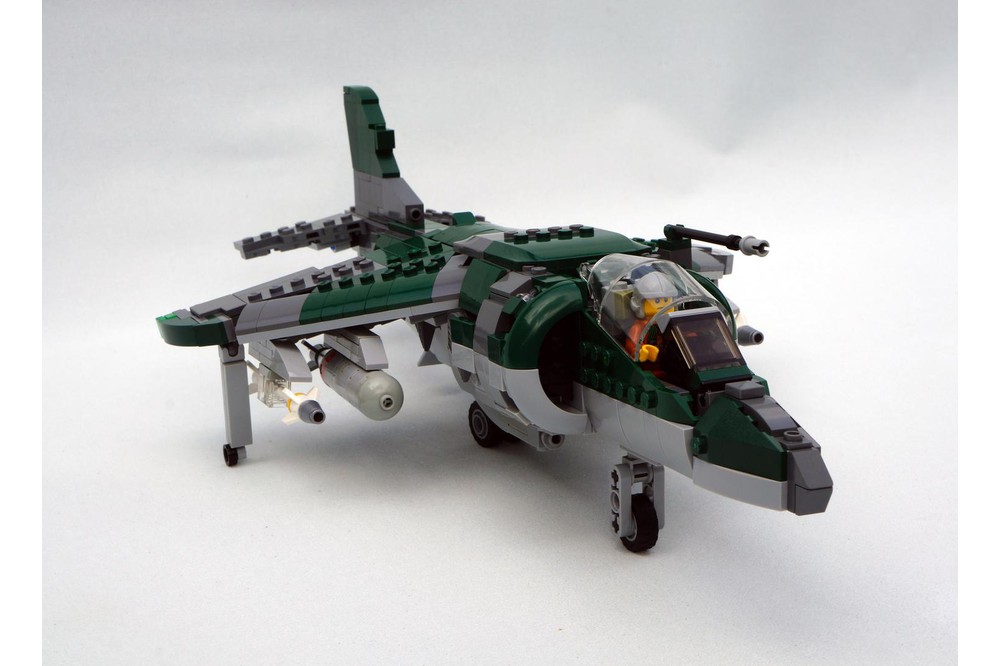 LEGO MOC Hawker Harrier by Paulmanaitor | Rebrickable - Build with LEGO