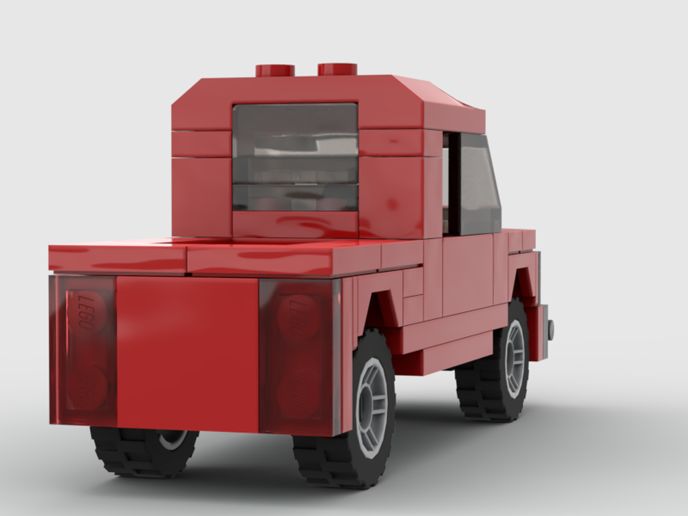 LEGO MOC little city (2.5) pickup truck red by Brickies | Rebrickable ...