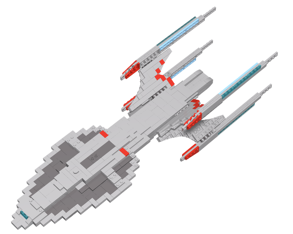 LEGO MOC 1:2160 scale USS theurgy by yamato534 | Rebrickable - Build ...