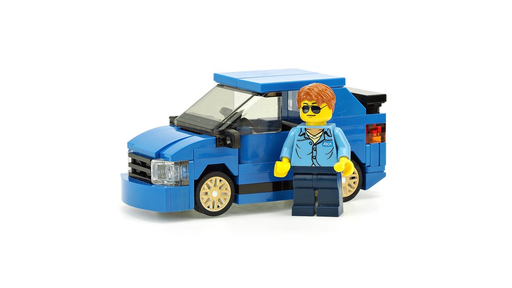 harry potter lego blue car