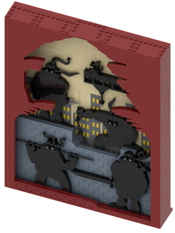 LEGO MOC TMNT silhouette by Daddyniemi | Rebrickable - Build with LEGO