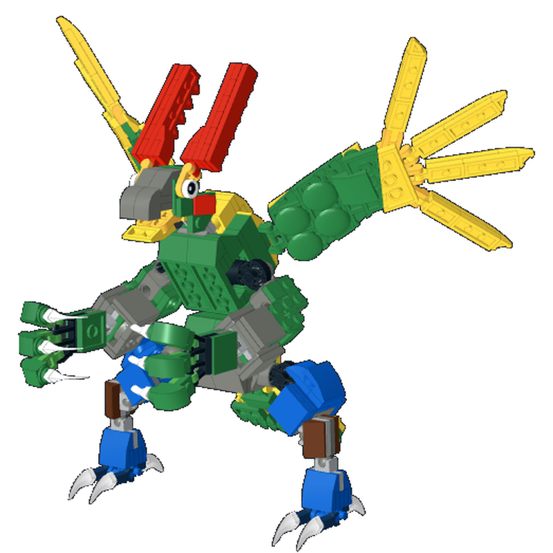 LEGO MOC Parrotmon from Digimon by dannoble1592 | Rebrickable - Build ...