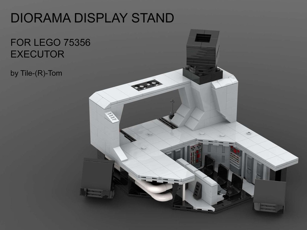 LEGO MOC Diorama Display Stand for 75356 Executor by Tile-(R LEGO MOC Diorama Display Stand for 75356 Executor by Tile-(R