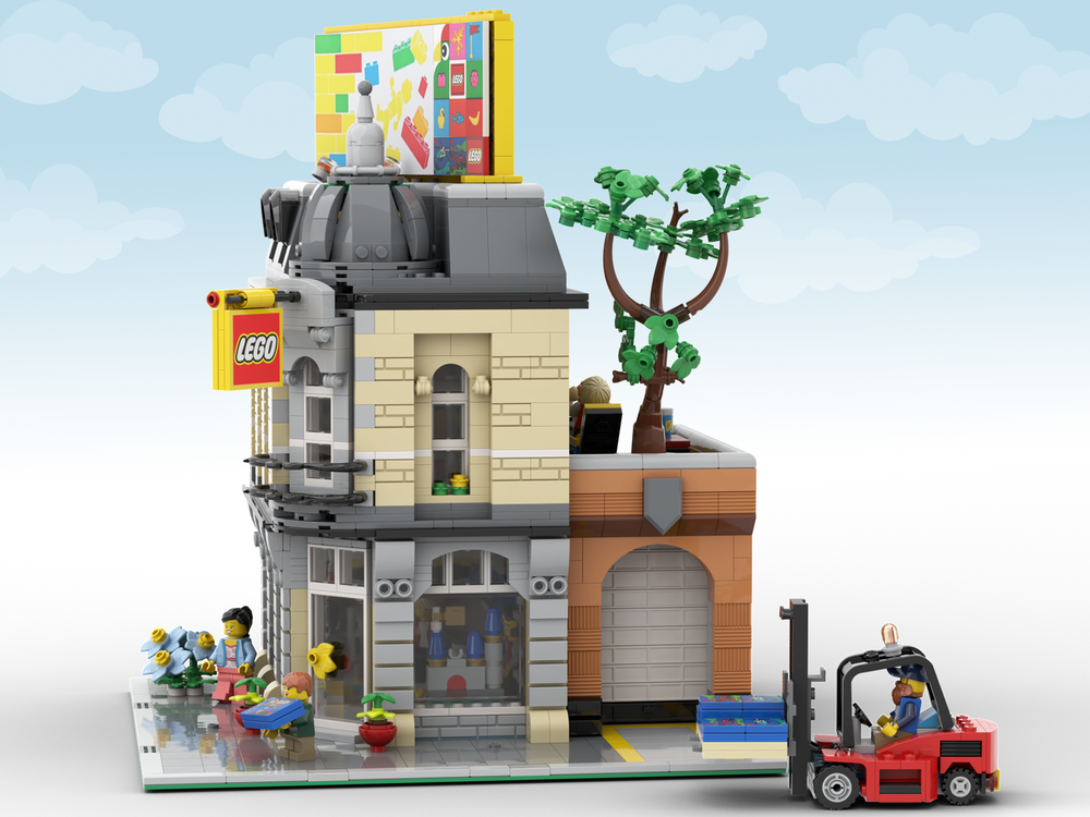 LEGO MOC Corner Lego Store by Isibricks | Rebrickable - Build with LEGO