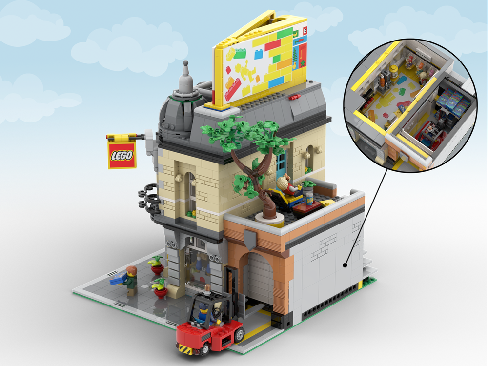 LEGO MOC Corner Lego Store by Isibricks | Rebrickable - Build with LEGO