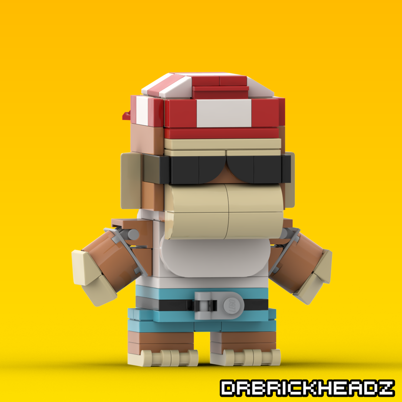 LEGO MOC Funky Kong (Donkey Kong Country) Brickheadz by DrBrickheadz ...